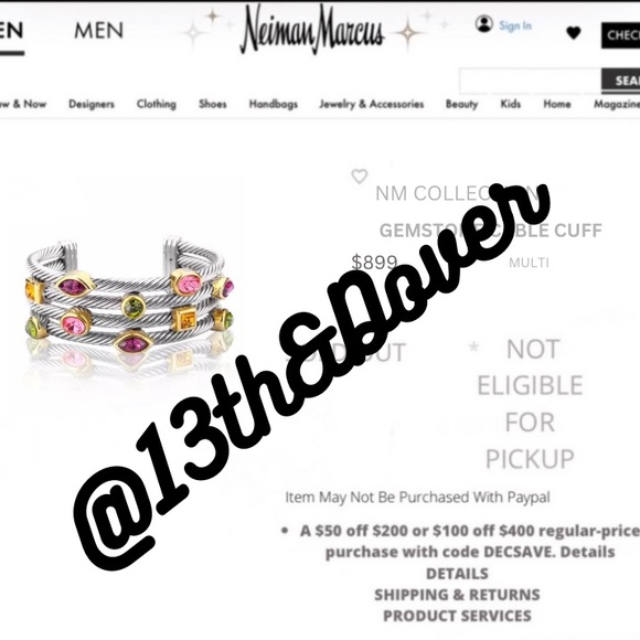 Gemstone Cable Cuff - Picture 11 of 11